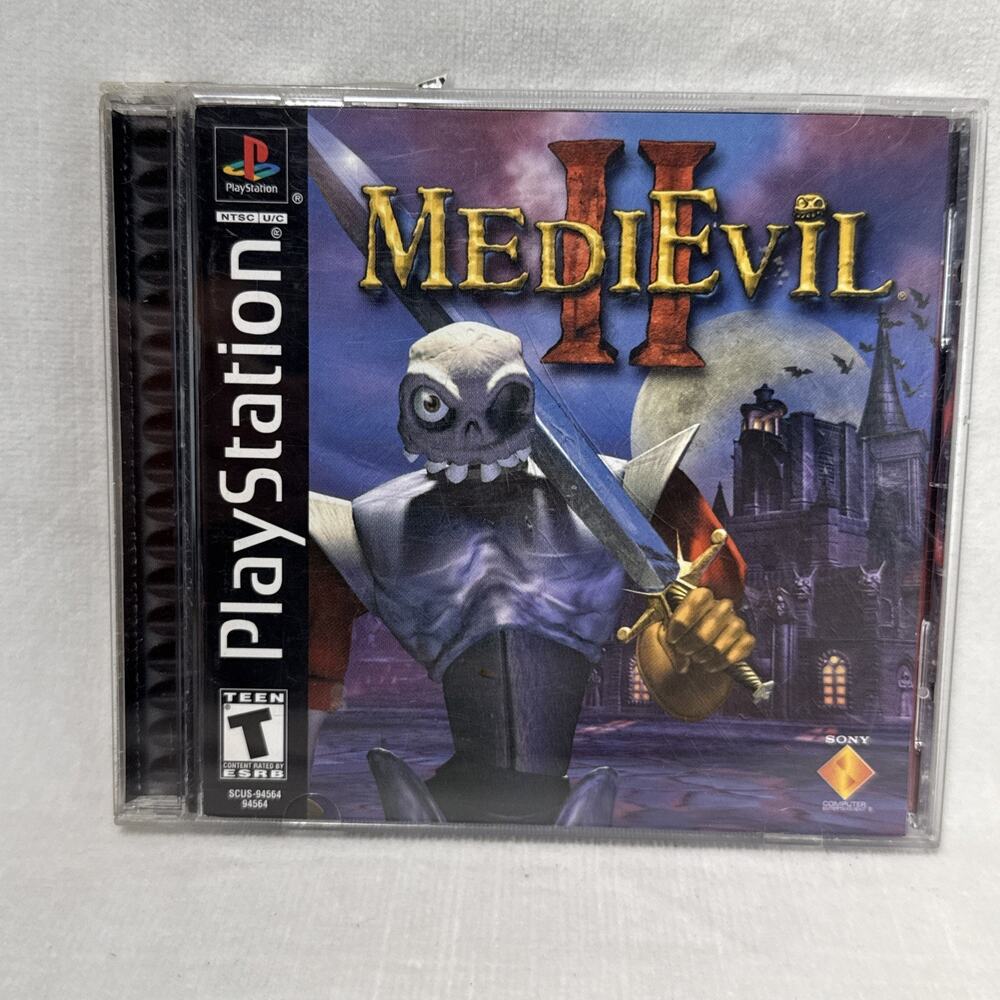 MediEvil II (Sony PlayStation 1, 2000) 2 Medieval PS1 CIB WITH REGISTRATION